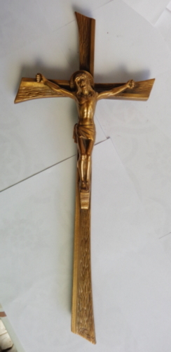 Cruce bronz Isus 2