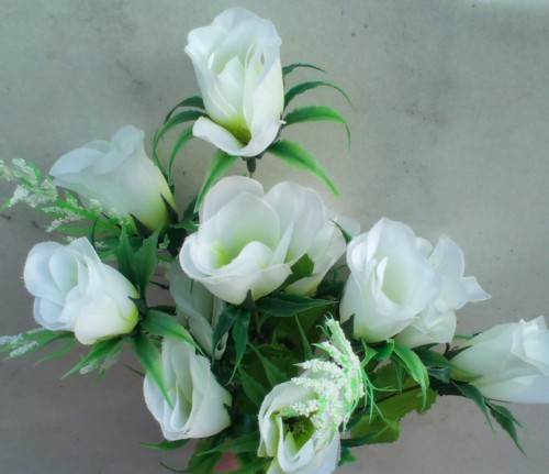 Trandafir alb buchet mare