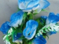 Trandafir albastru cu alb buchet mare