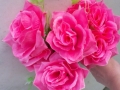 Trandafir roz buchet mare 2