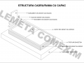 Structura rama cadru cu capac